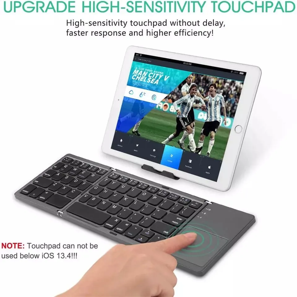 Mini Foldable Bluetooth Keyboard with Touchpad