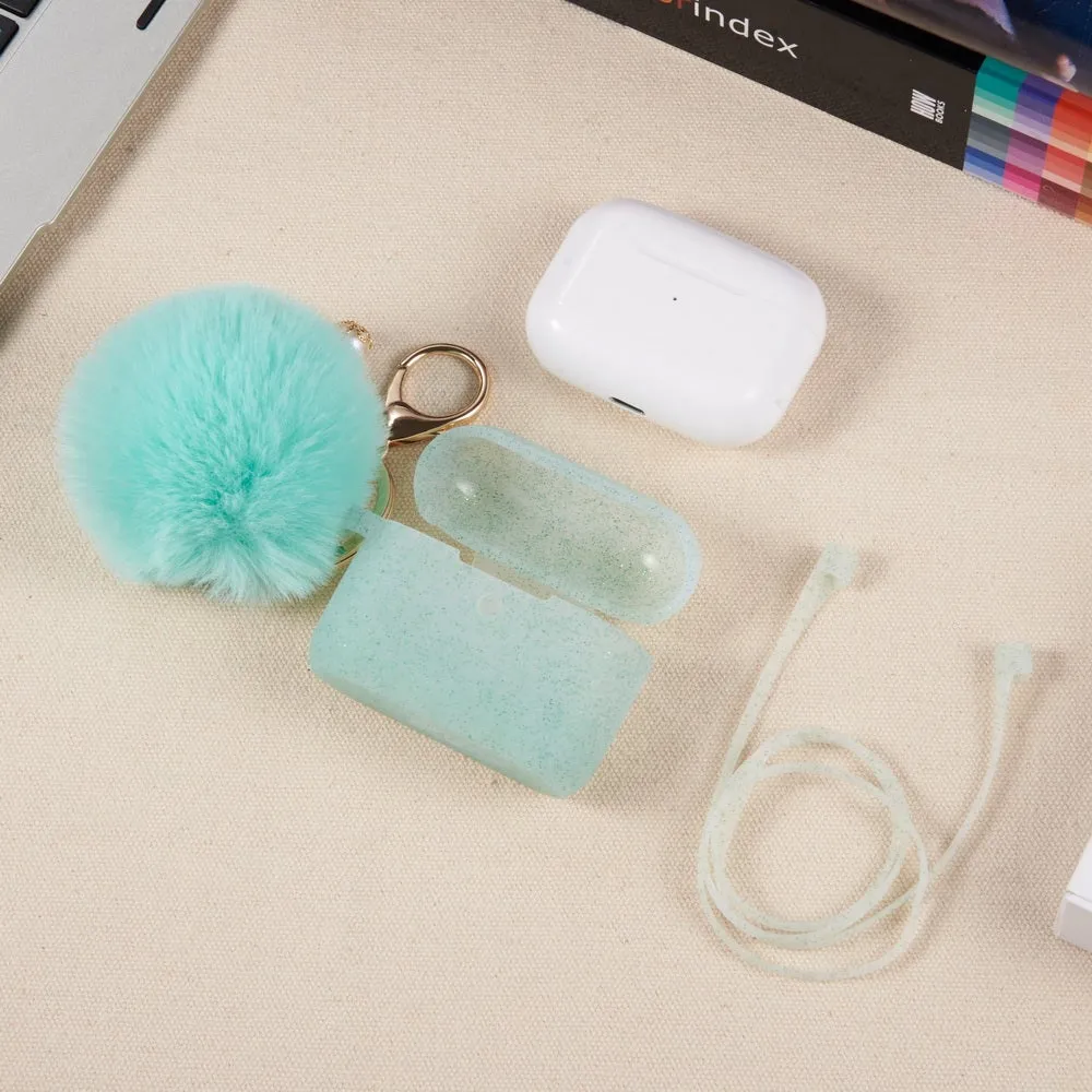 Mint Green Glitter Case for Airpods 3