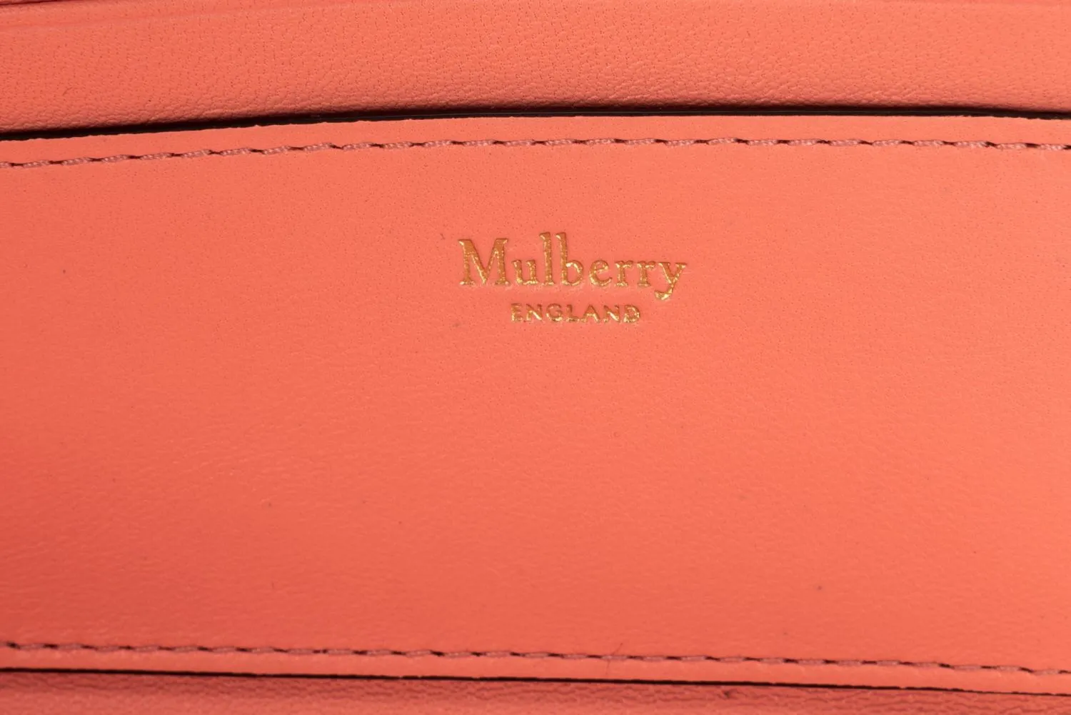 Mulberry Pink Embossed Icon L Shape Zippy Wallet with Card Case, with Box