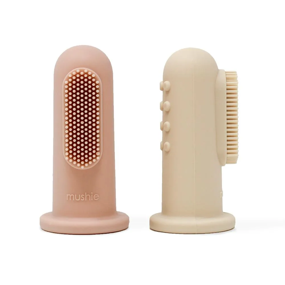 Mushie Silicone Finger Toothbrush 2 Pack