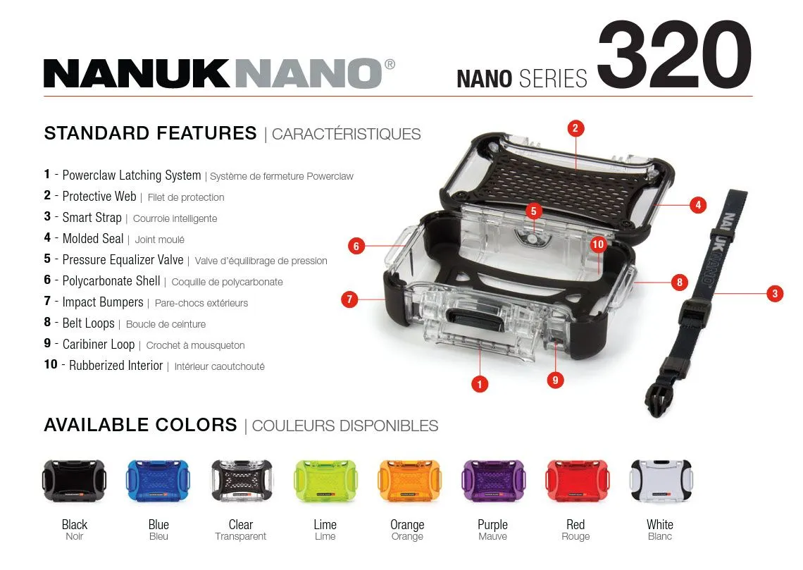 Nanuk Nano 320 Case (Clear)