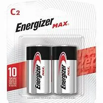 New Energizer Max C2 Battery 2pk