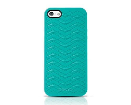 Odoyo SharkSkin Series iPhone 5 and 5S Silicone Case - Teal Blue