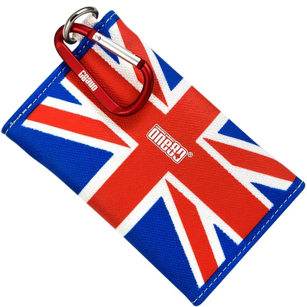 One80 Dart Case - Union Jack Dart Wrap Canvas Wallet - Flag Design