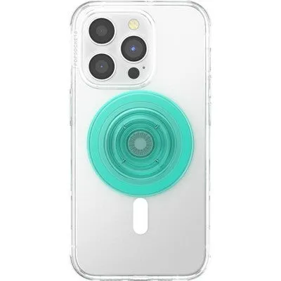 Open Box - PopSockets Magnetic Phone Grip with MagSafe, Magnetic Adapter Ring Included - Translucent Mint