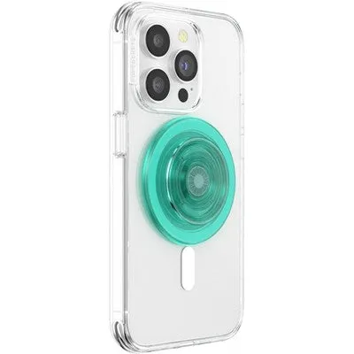 Open Box - PopSockets Magnetic Phone Grip with MagSafe, Magnetic Adapter Ring Included - Translucent Mint