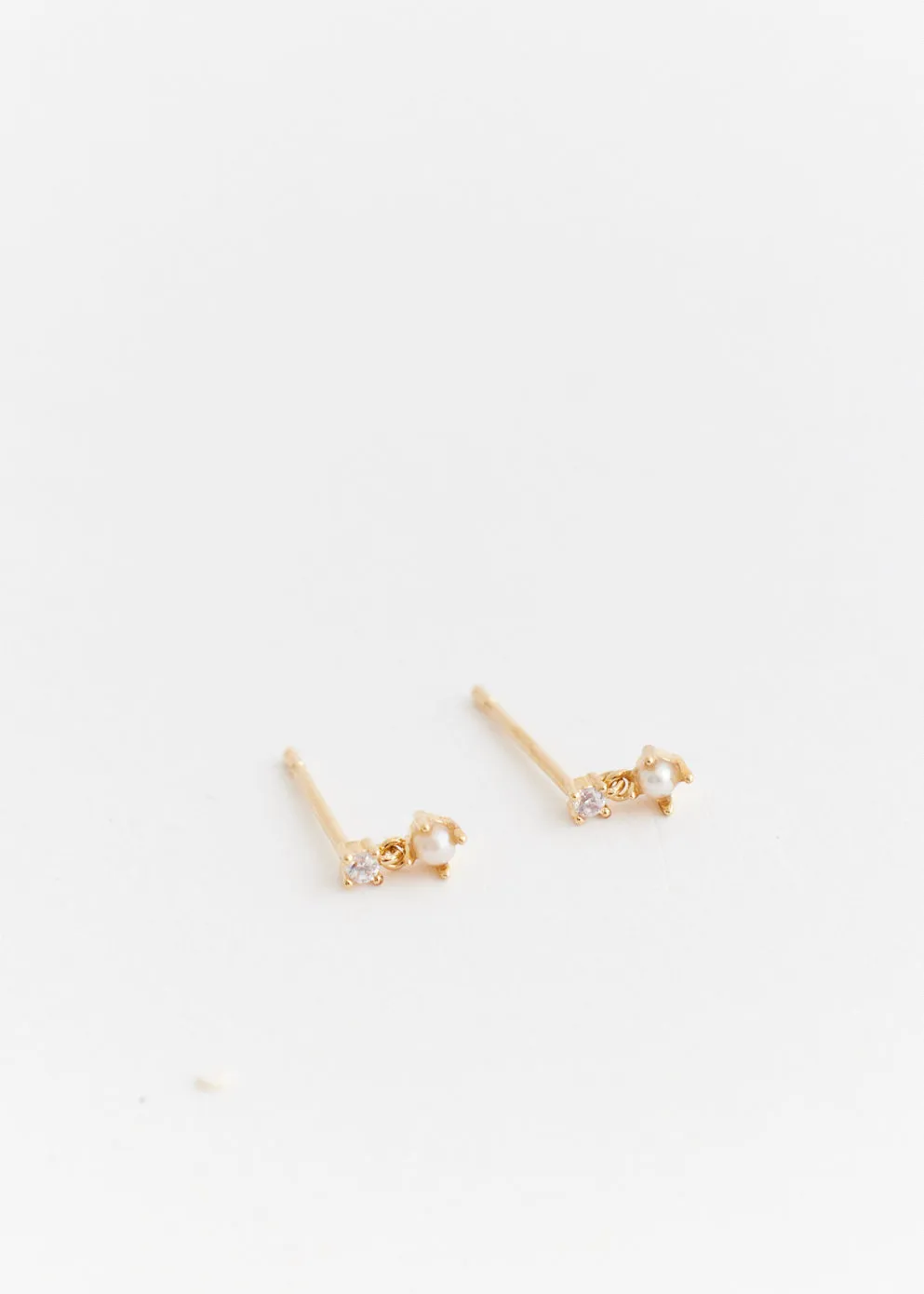 Pearl-Crystal Cluster Studs