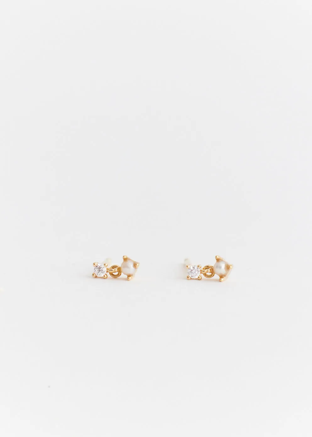 Pearl-Crystal Cluster Studs