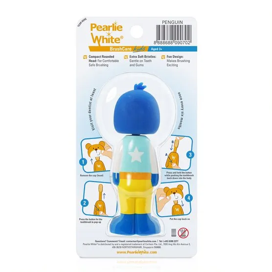 Pearlie White Kids Toothbrush - Penguin