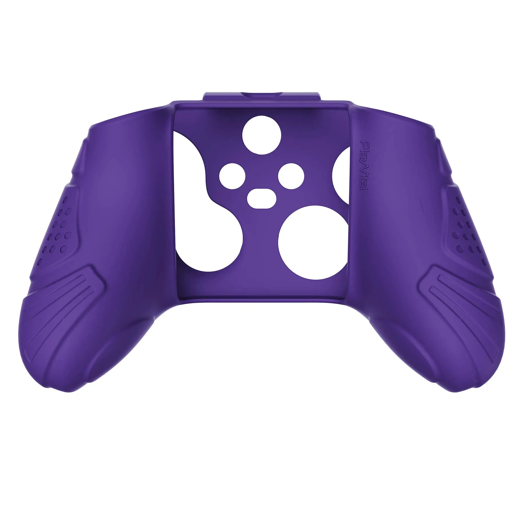 PlayVital Guardian Edition Purple Ergonomic Soft Anti-slip Controller Silicone Case Cover, Rubber Protector Skins with Black Joystick Caps for Xbox Series S and Xbox Series X Controller - HCX3007