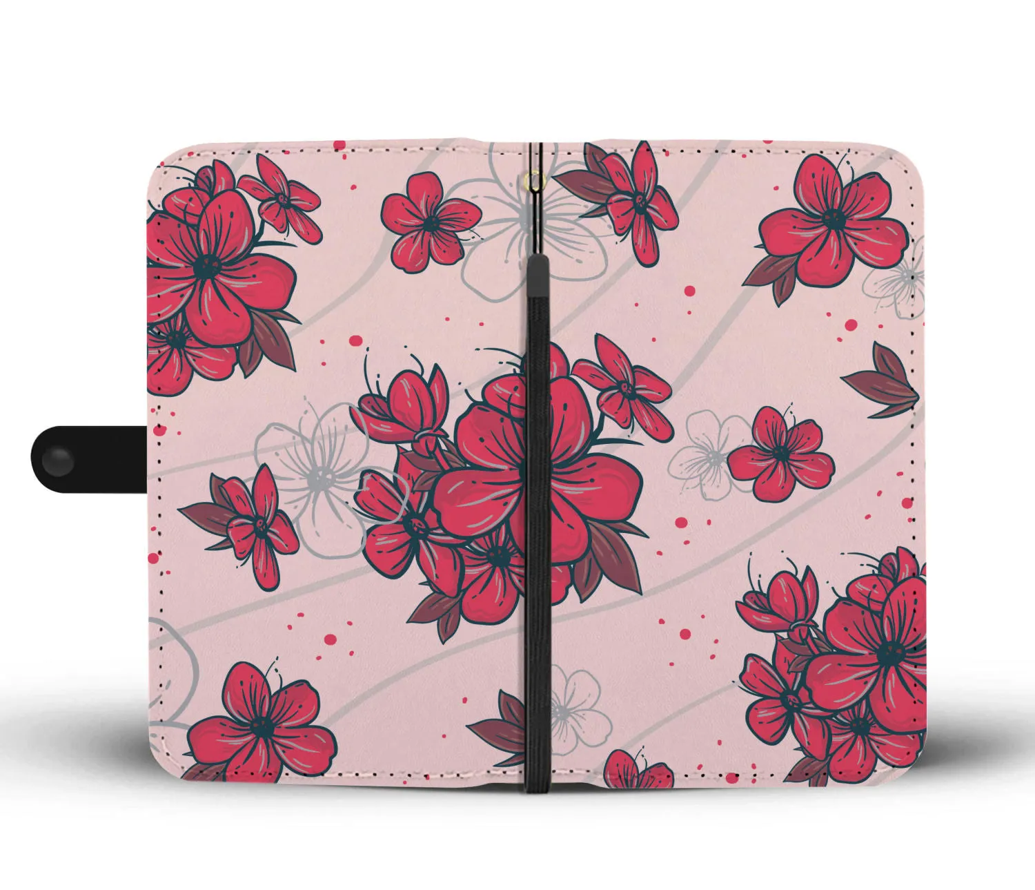 Plum Blossom Phone Wallet Case