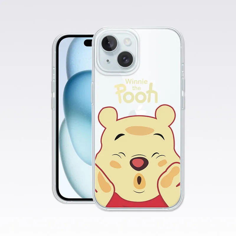 Pooh and Stitch-Pooh Clear Silicon Cover