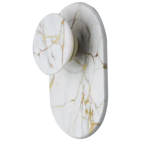 PopSockets MagSafe Swappable PopGrip and Stand - Gold Lutz Marble