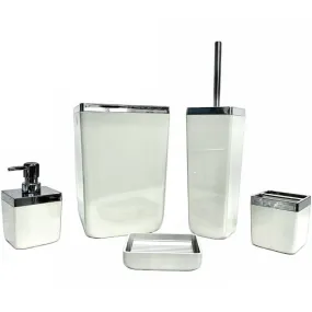 Prima Nova Toskana 5pc Bathroom Set White