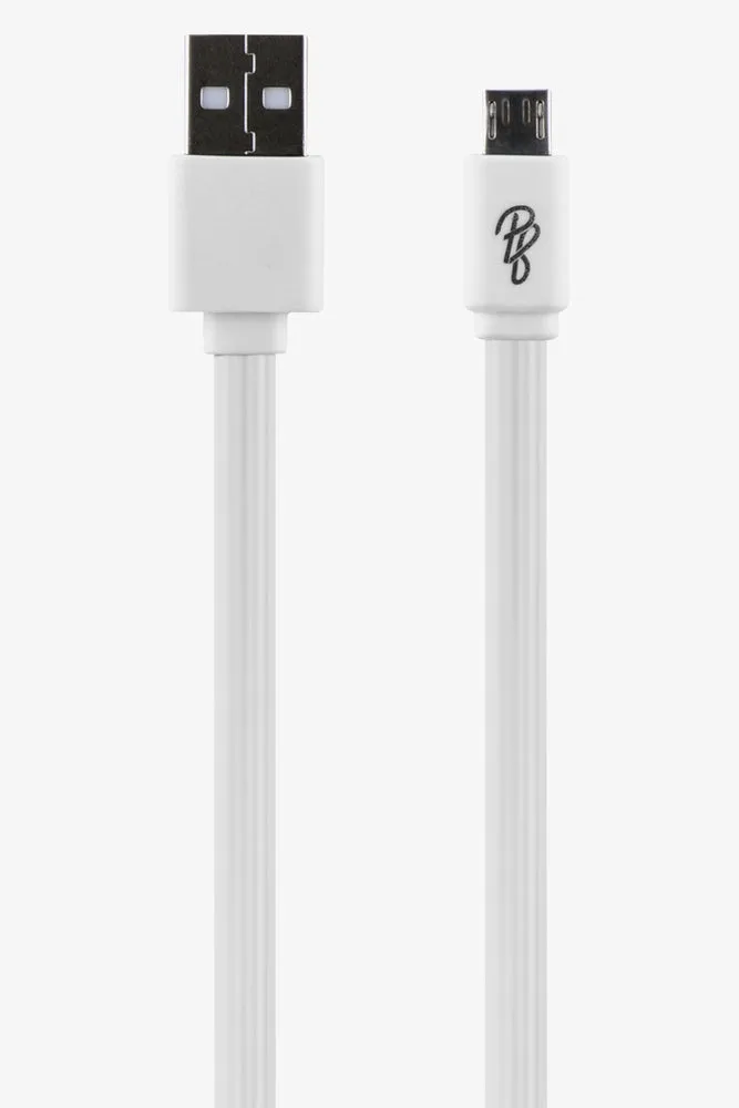 Pro Bass Energise Lightning 1M Cable White