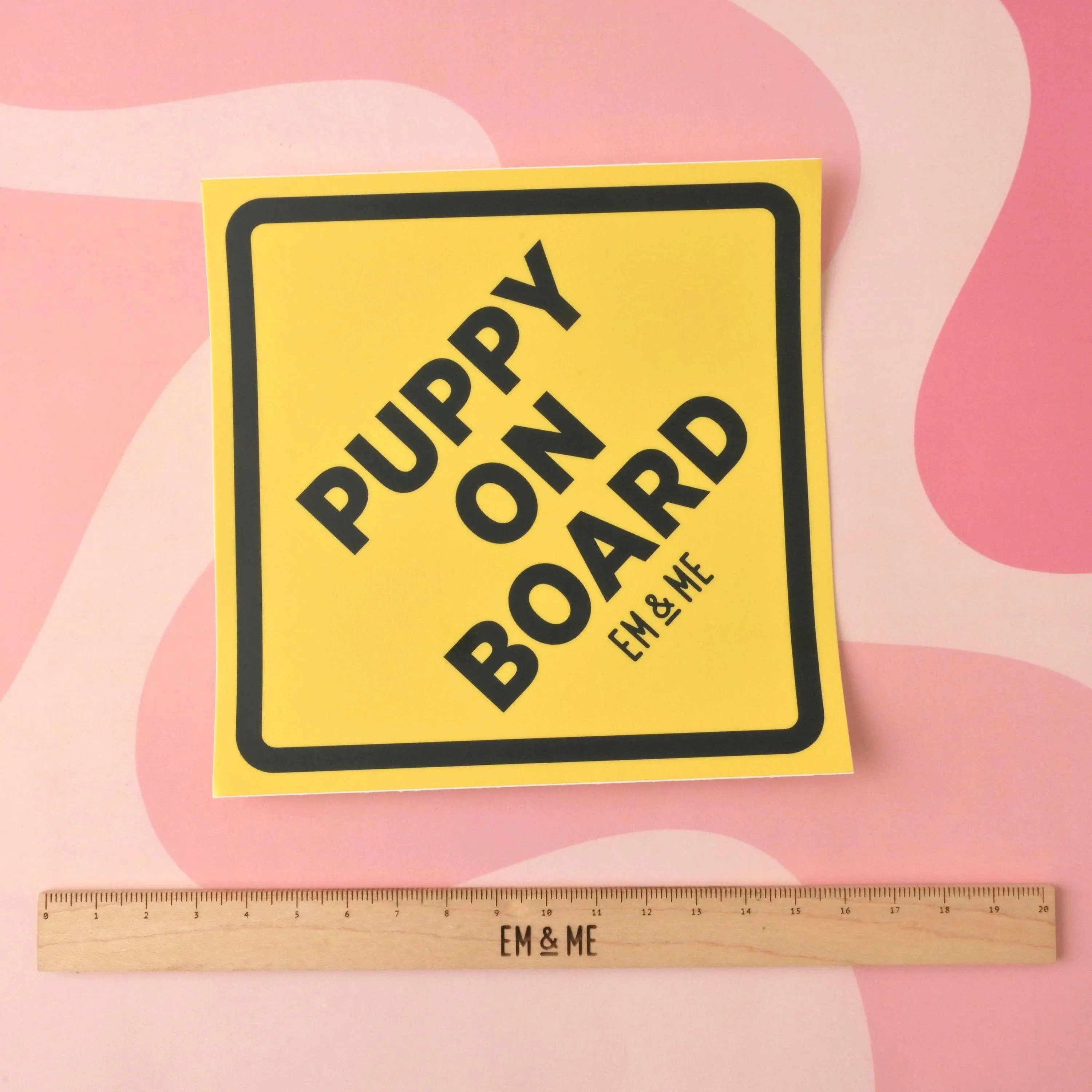 Puppy on Board Sticker