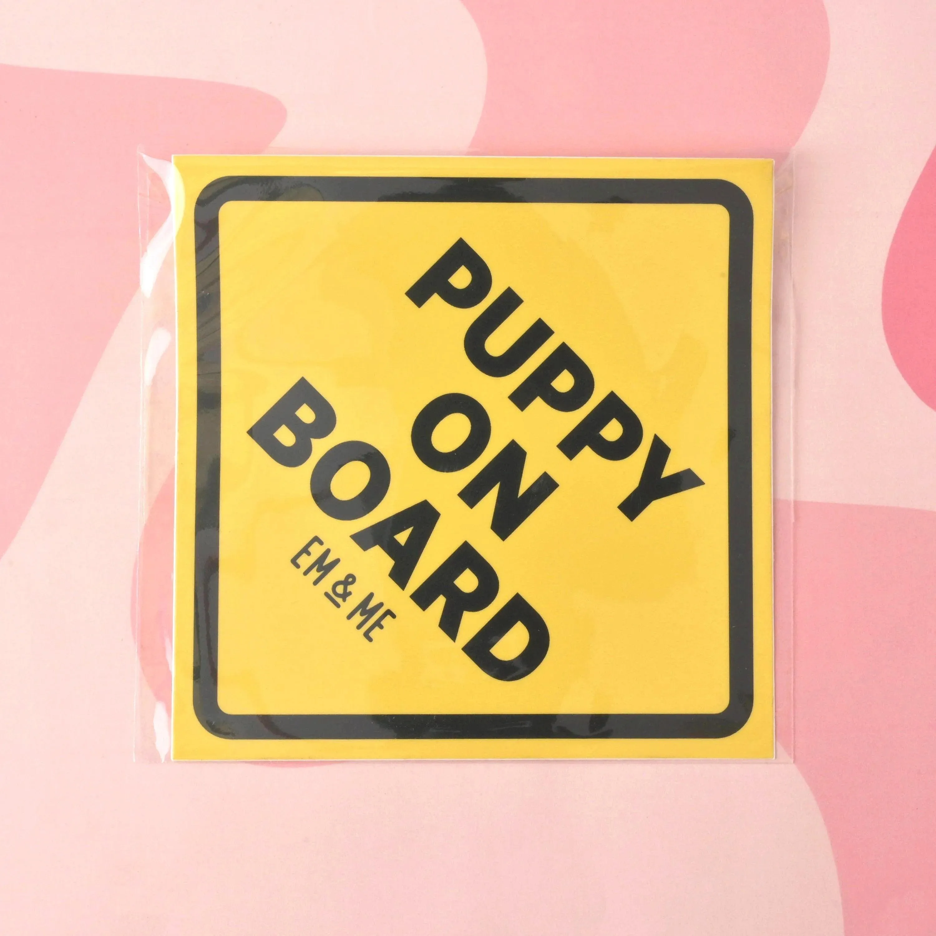 Puppy on Board Sticker