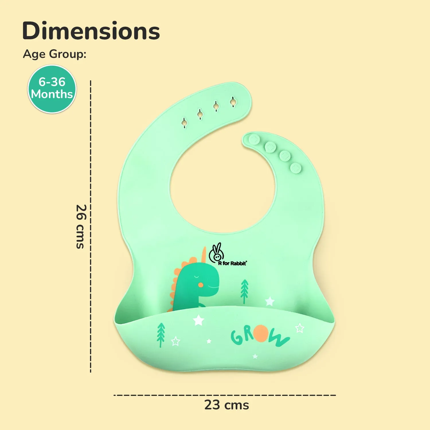 R for Rabbit Safari Silicone Bibs