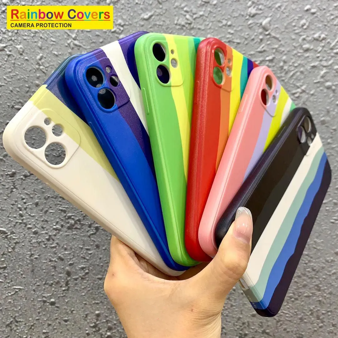 Rainbow Soft Print Case For Redmi