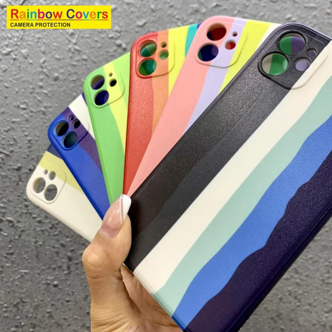 Rainbow Soft Print Case For Redmi