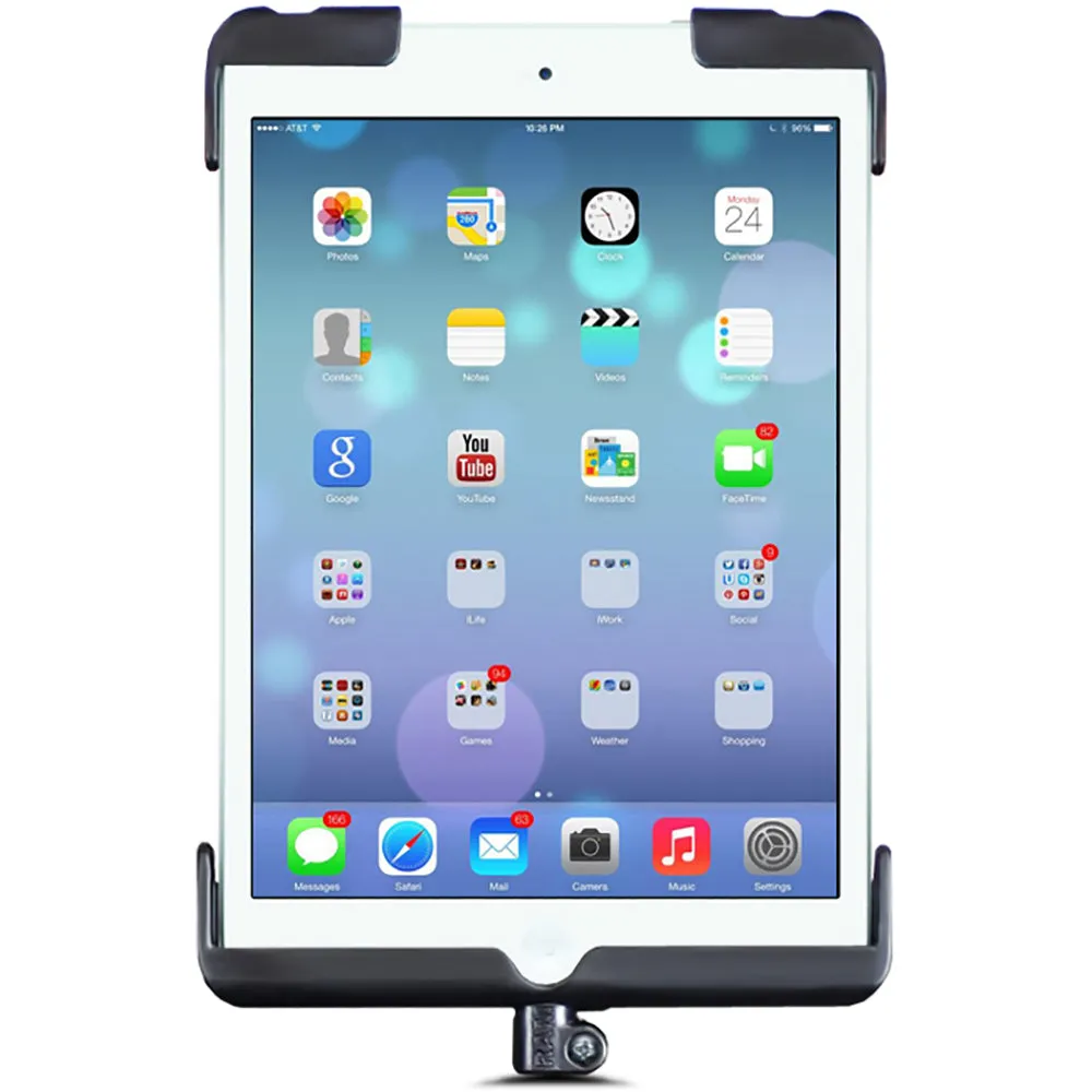 RAM Mount Tab-Dock Cradle f/Apple iPad mini w/o Case, Skin, Sleeve [RAM-HOL-TAB11U]