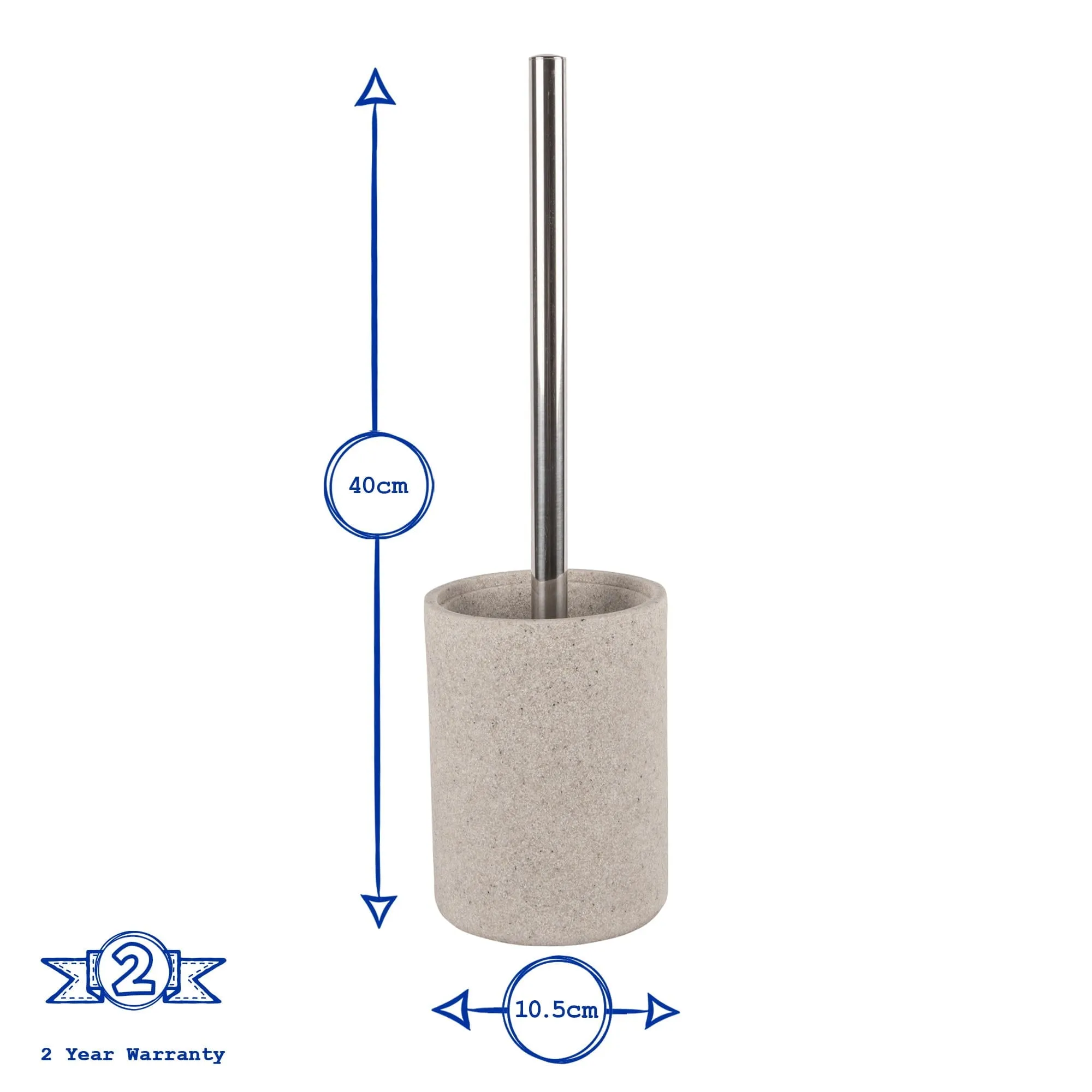 Resin Toilet Brush - By Harbour Housewares