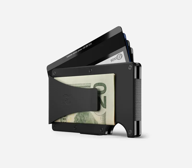 Ridge Wallet - Matte Black Titanium