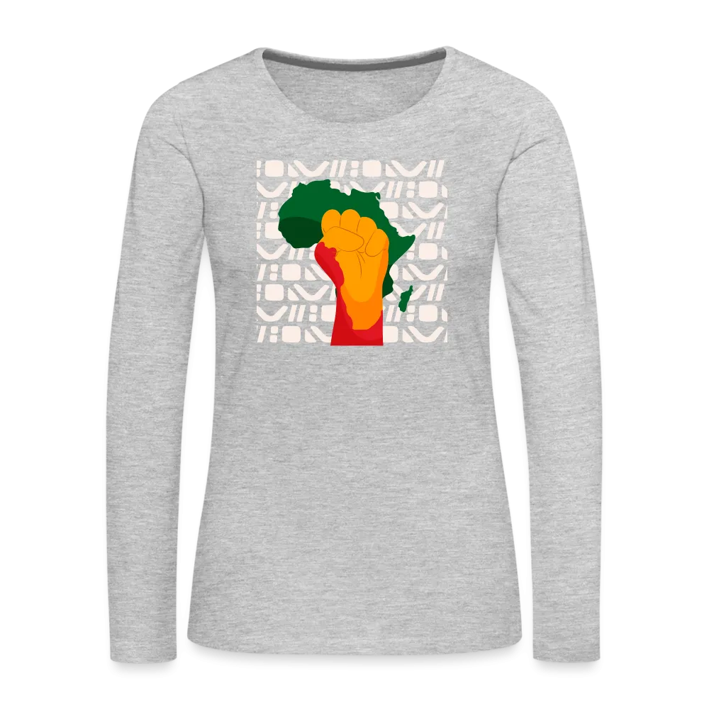 Rise up Africa - Women's Premium Long Sleeve T-Shirt