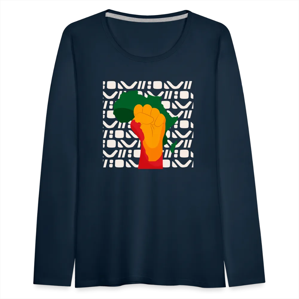 Rise up Africa - Women's Premium Long Sleeve T-Shirt