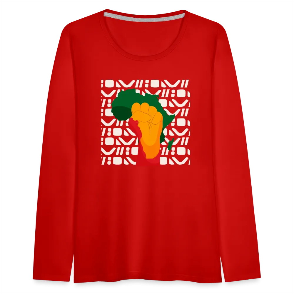 Rise up Africa - Women's Premium Long Sleeve T-Shirt