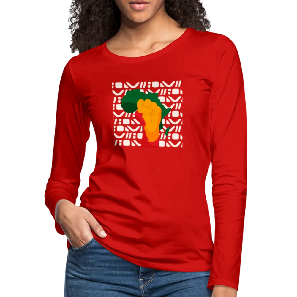 Rise up Africa - Women's Premium Long Sleeve T-Shirt