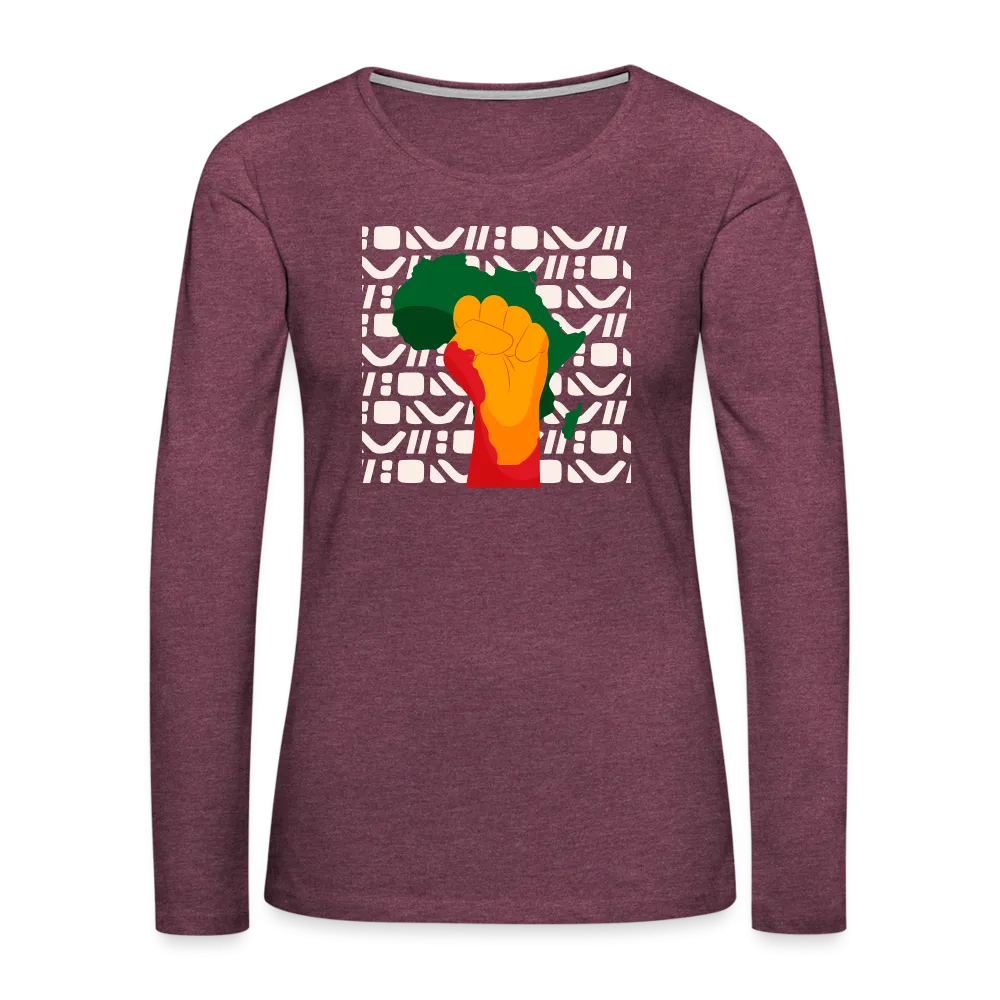 Rise up Africa - Women's Premium Long Sleeve T-Shirt