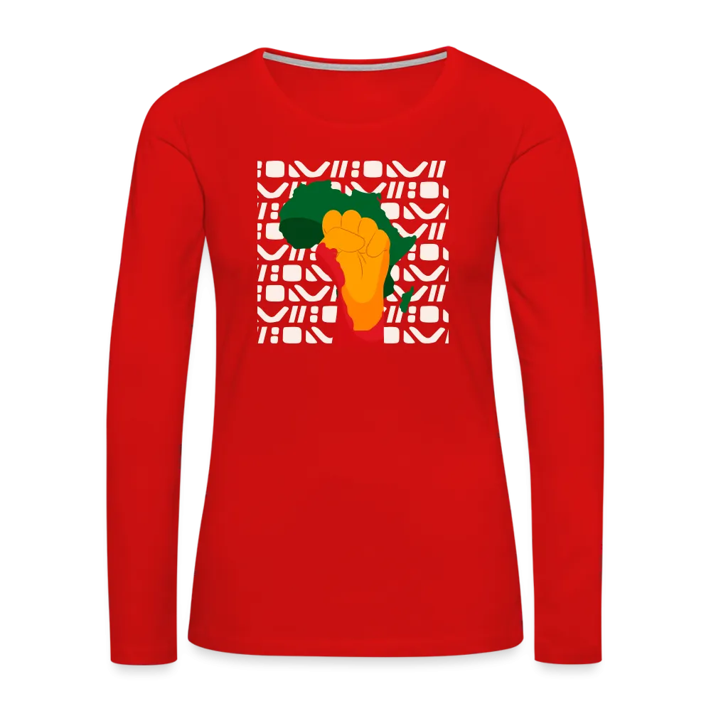 Rise up Africa - Women's Premium Long Sleeve T-Shirt