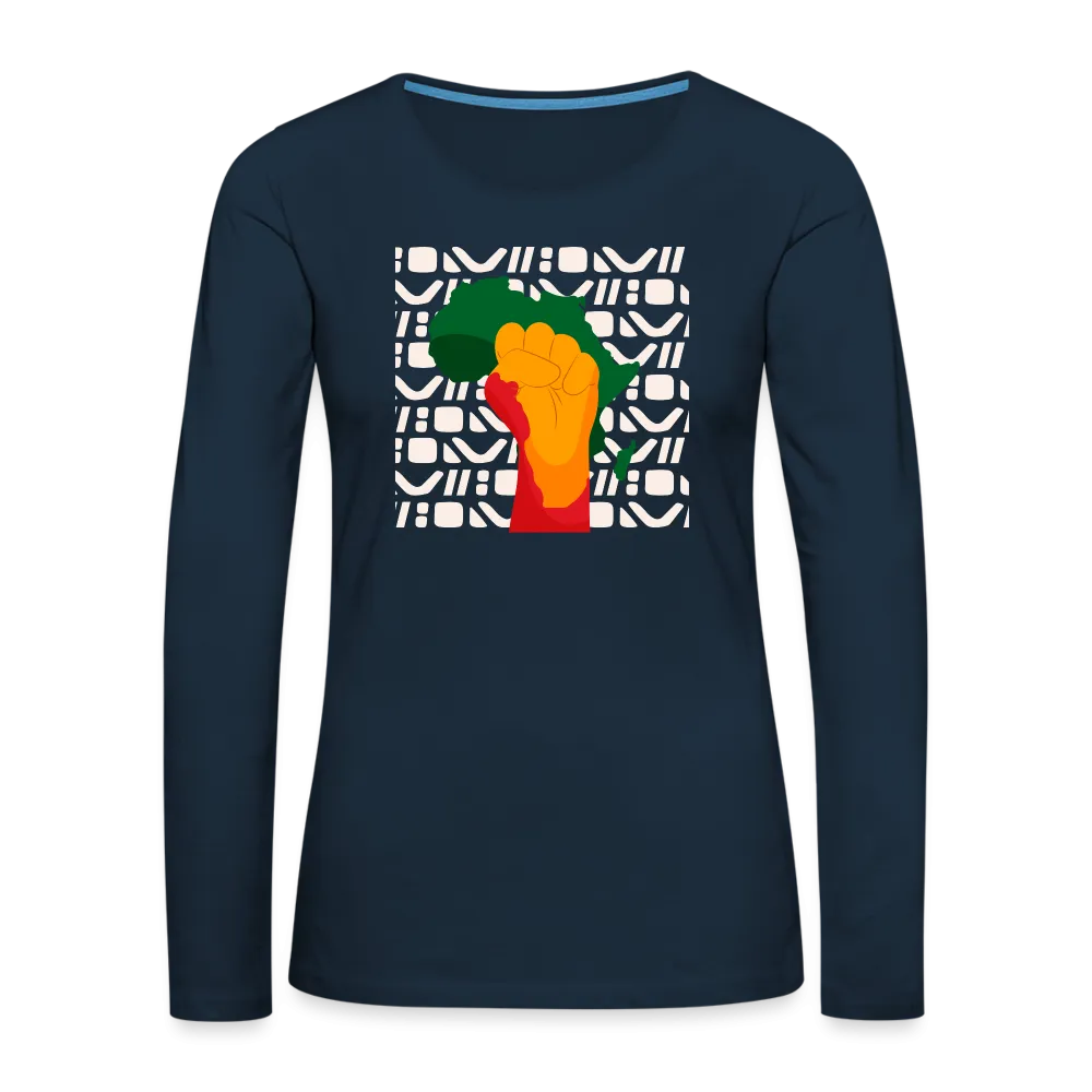 Rise up Africa - Women's Premium Long Sleeve T-Shirt