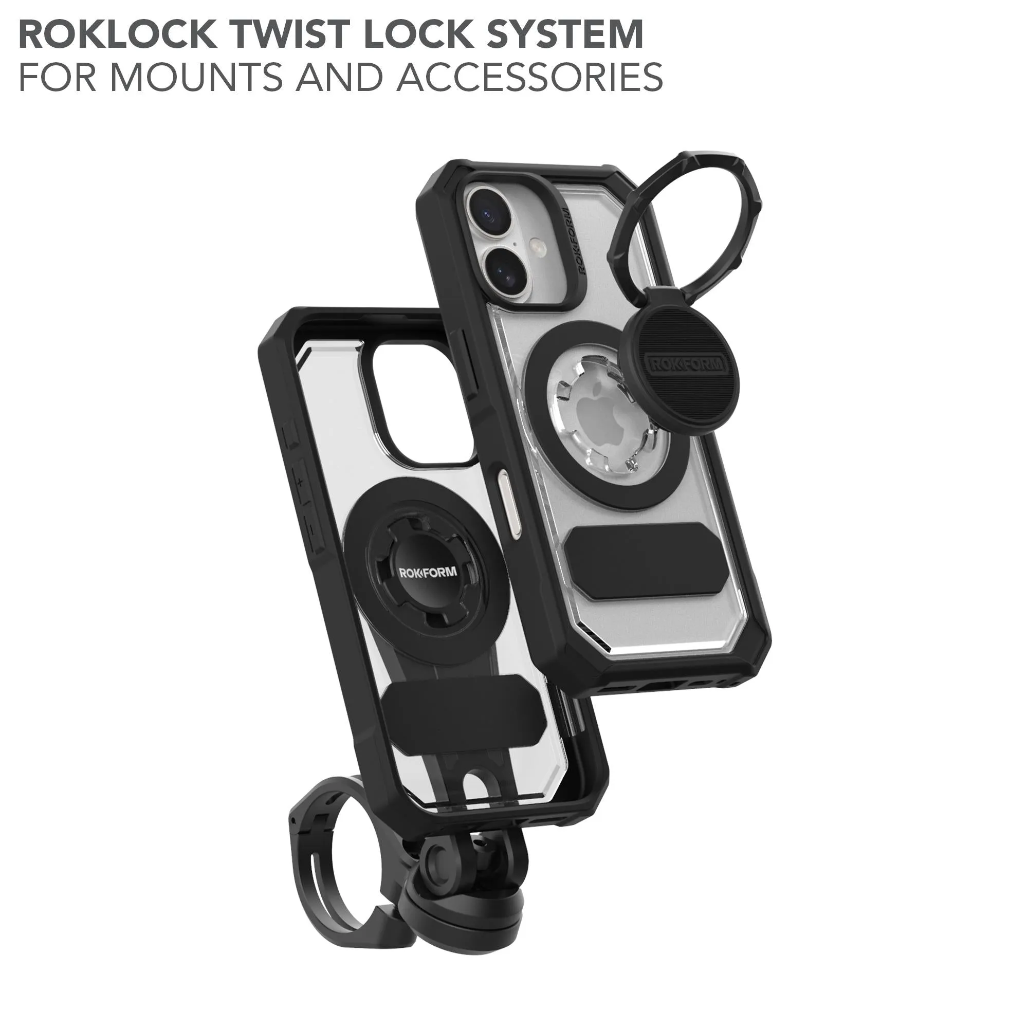 Rokform Crystal Case for iPhone 16 (Clear)