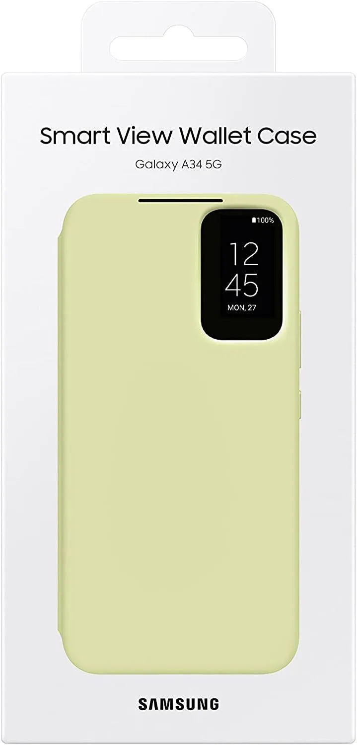 Samsung Galaxy A34 5G Smart View Wallet Case Lime - EF-ZA346CGEGWW