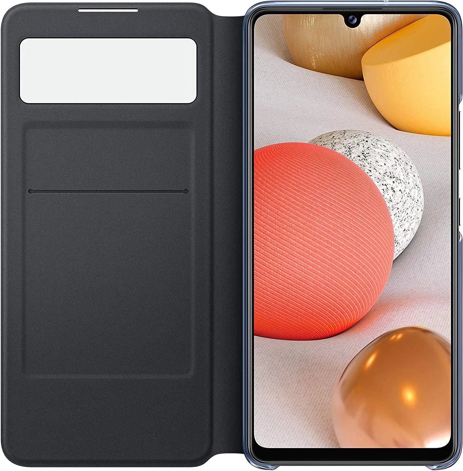 Samsung Galaxy A42 S View Wallet Cover Black - EF-EA426PBEGEW