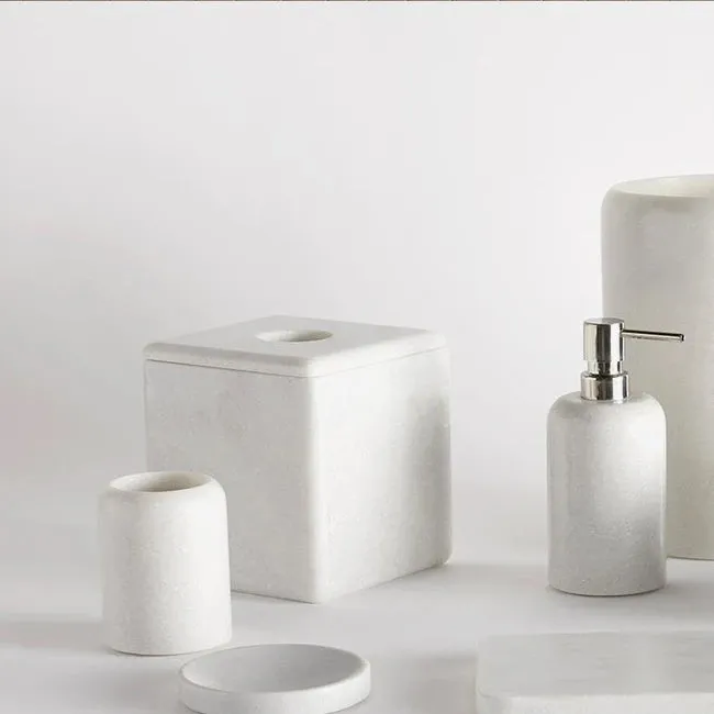 Sferra | Velina Marble Toothbrush Holder - Dove