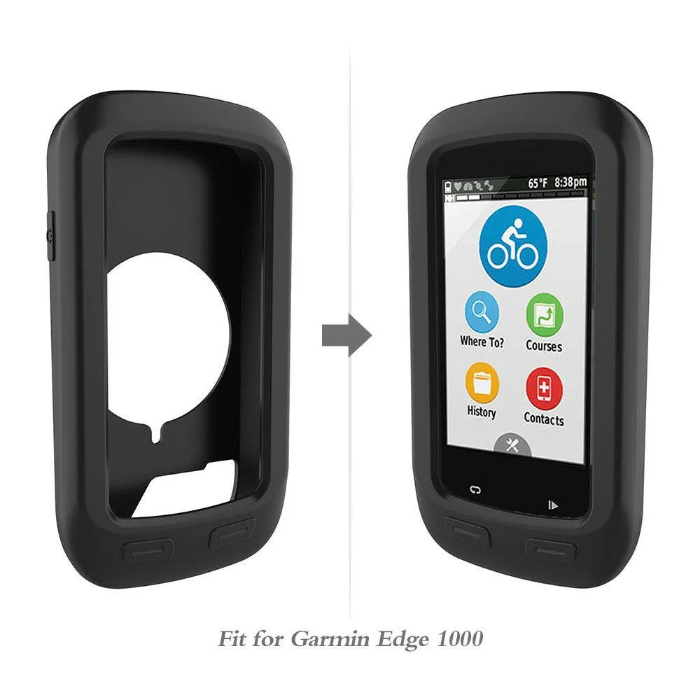 Silicone Protective Case For Garmin Edge 1000 Replacement Soft Silicone Bike Computer  Accessory