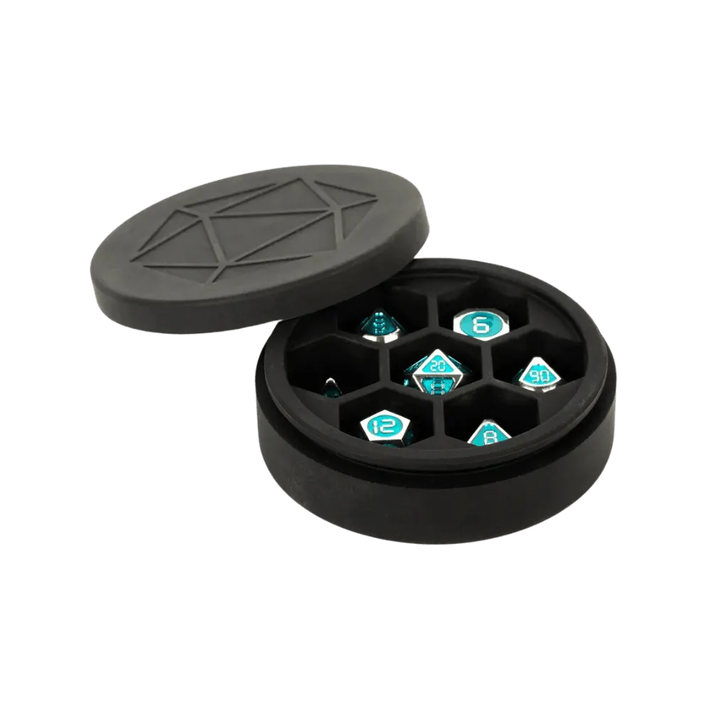 Silicone Round Dice Case: Black