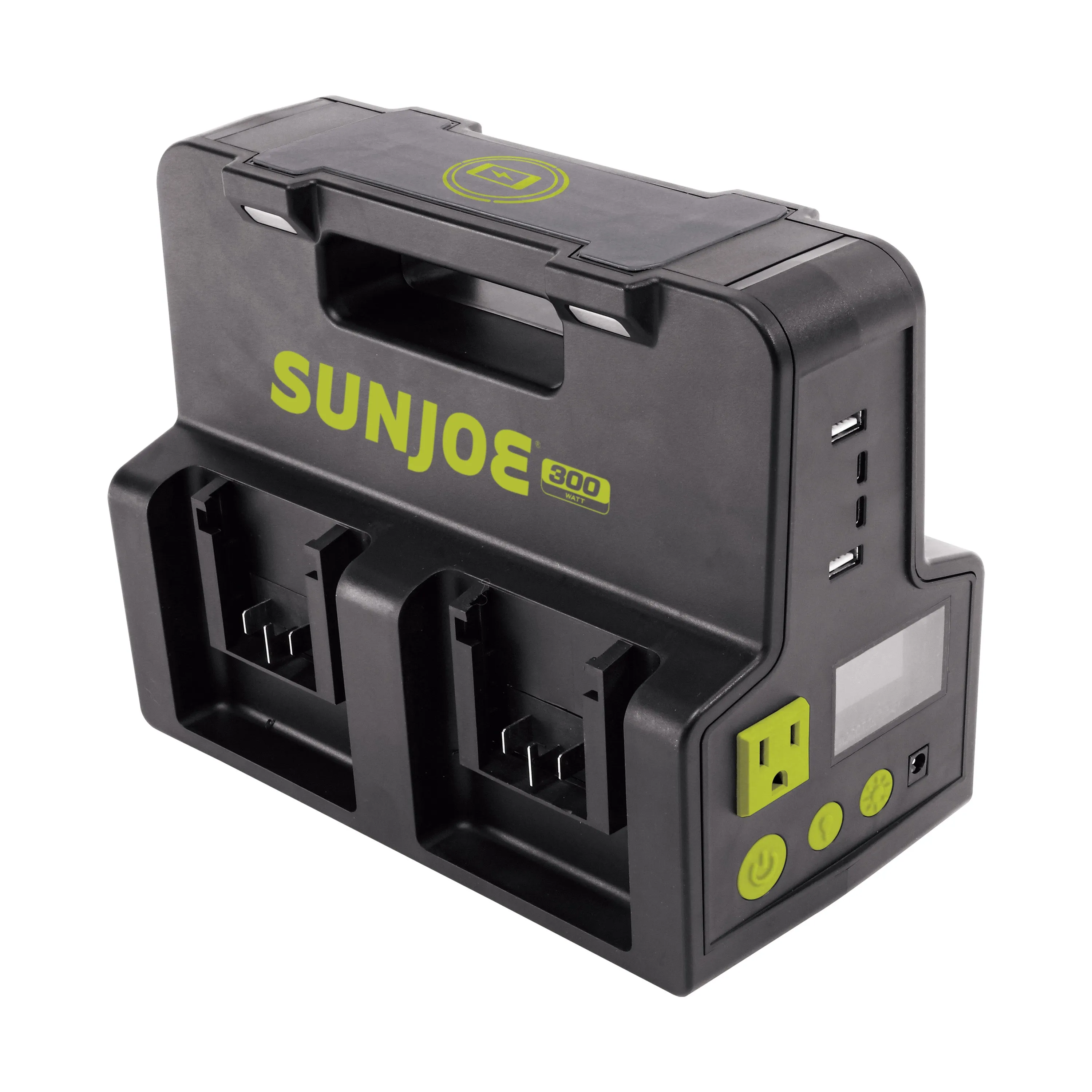 Snow Joe   Sun Joe CERTIFIED AUTHENTIC Ultimate 24-Volt* Charging Bundle | Power Station   2 x 4.0-Ah Batteries