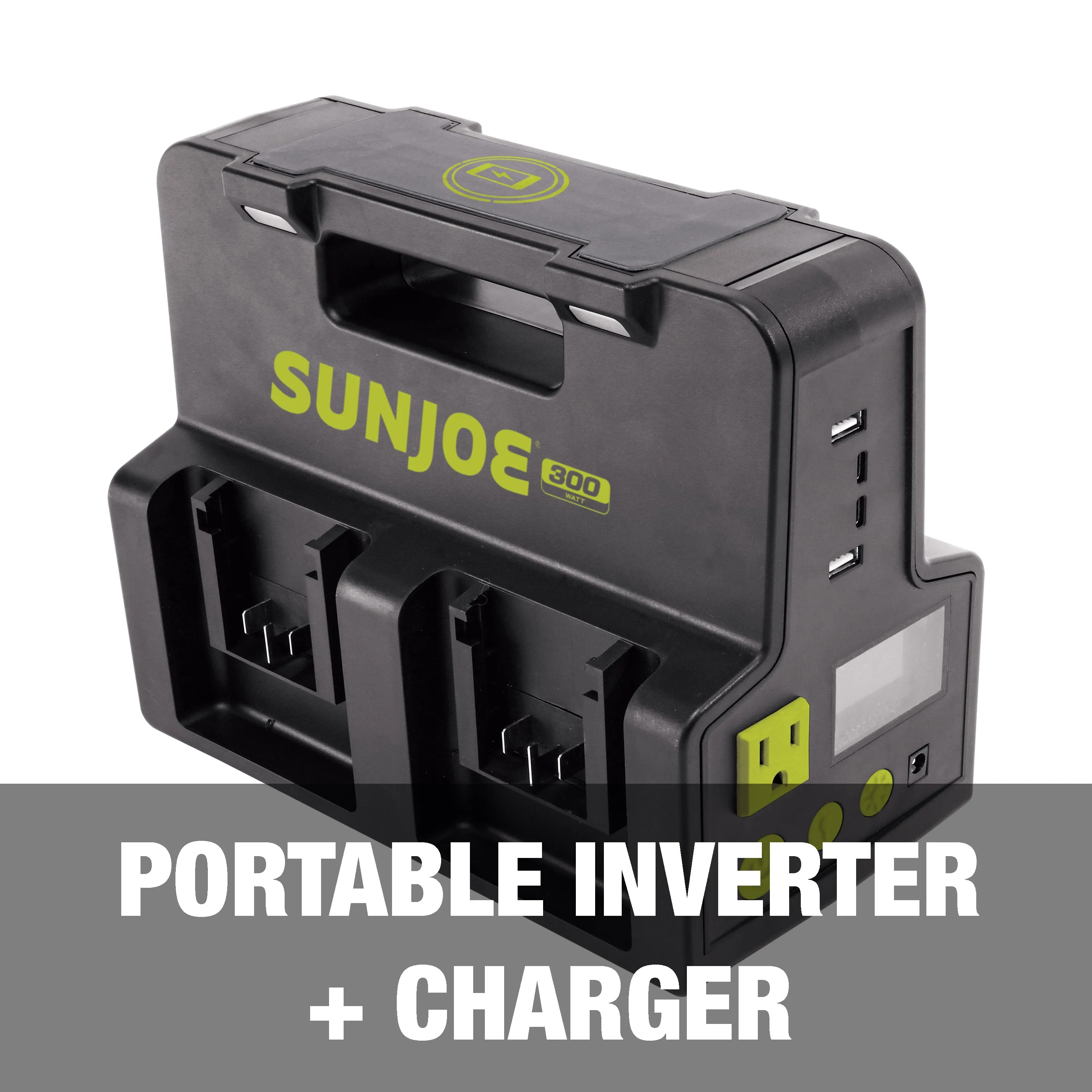 Snow Joe   Sun Joe CERTIFIED AUTHENTIC Ultimate 24-Volt* Charging Bundle | Power Station   2 x 4.0-Ah Batteries