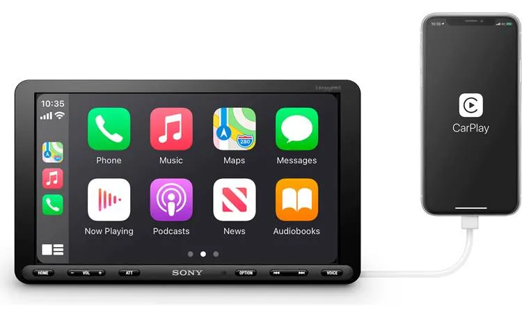 Sony XAV-AX8100 8.95" Single-DIN Media Receiver with CarPlay/ Android Auto Touchscreen