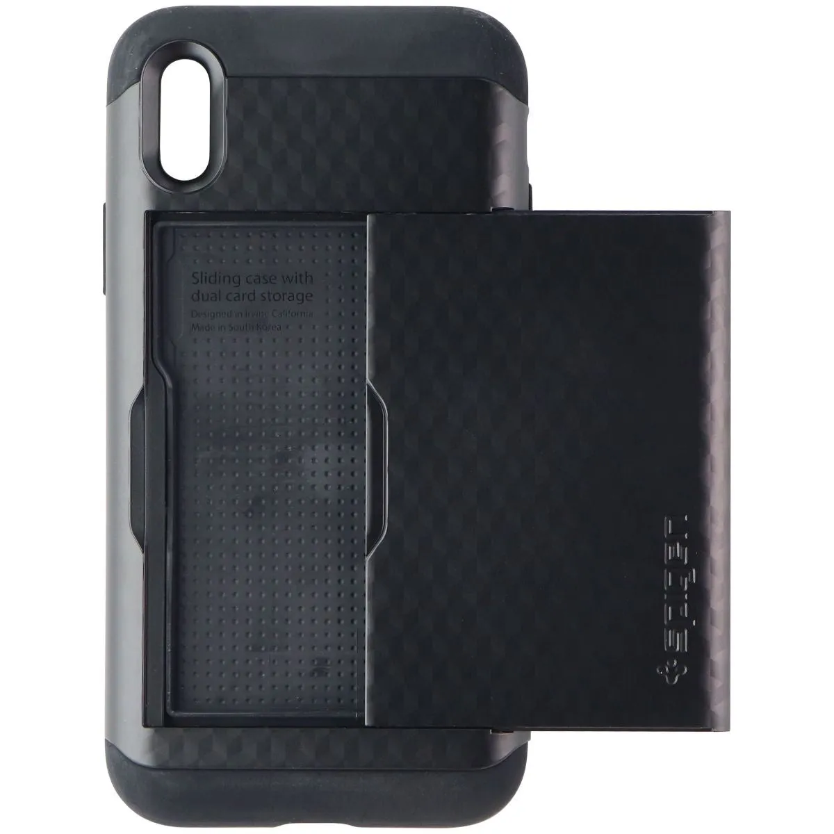 Spigen Crystal Wallet Series Case for Apple iPhone Xs/X - Black