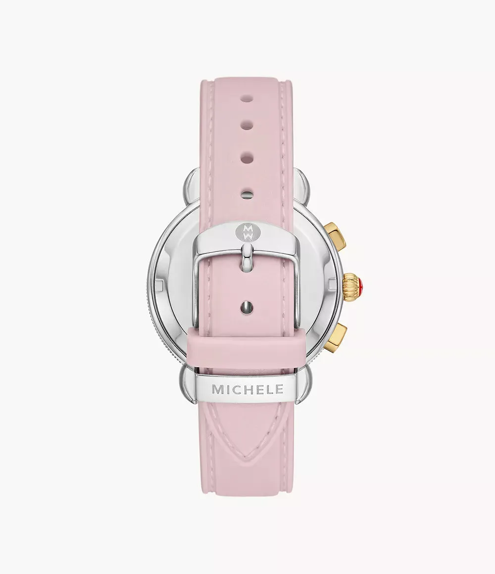 Sporty Sport Sail Two-Tone Peony Silicone Watch MWW01P000023