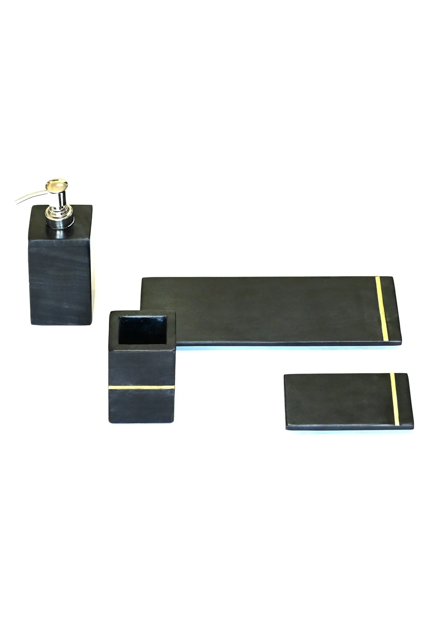 STARLIGHT BLACK MARBLE BATHROOM SET