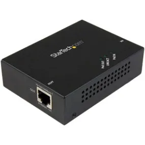 StarTech.com 1 Port Gigabit PoE  Extender - 802.3at and 802.3af - 100 m (330 ft) - Power over Ethernet Extender - PoE Repeater Network Extender