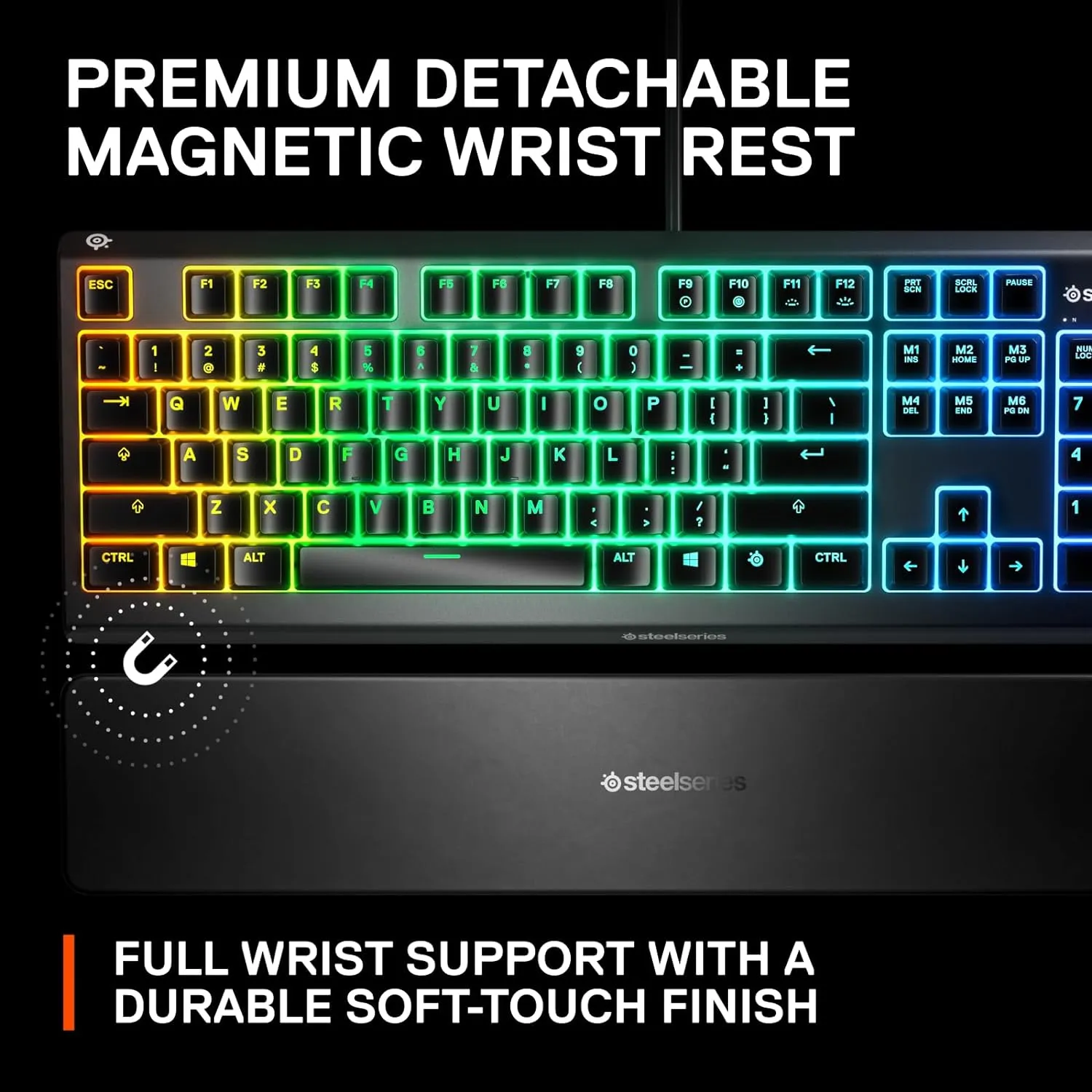 SteelSeries APEX 3-US RGB Gaming Keyboard (64795)