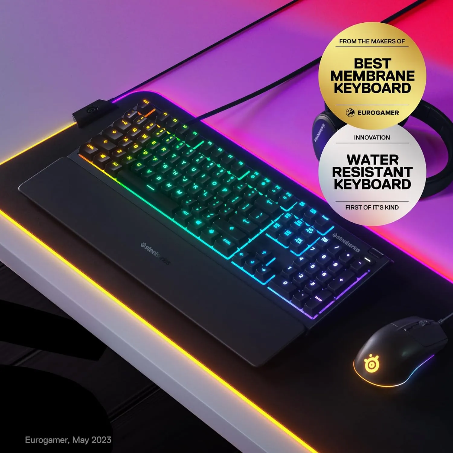 SteelSeries APEX 3-US RGB Gaming Keyboard (64795)