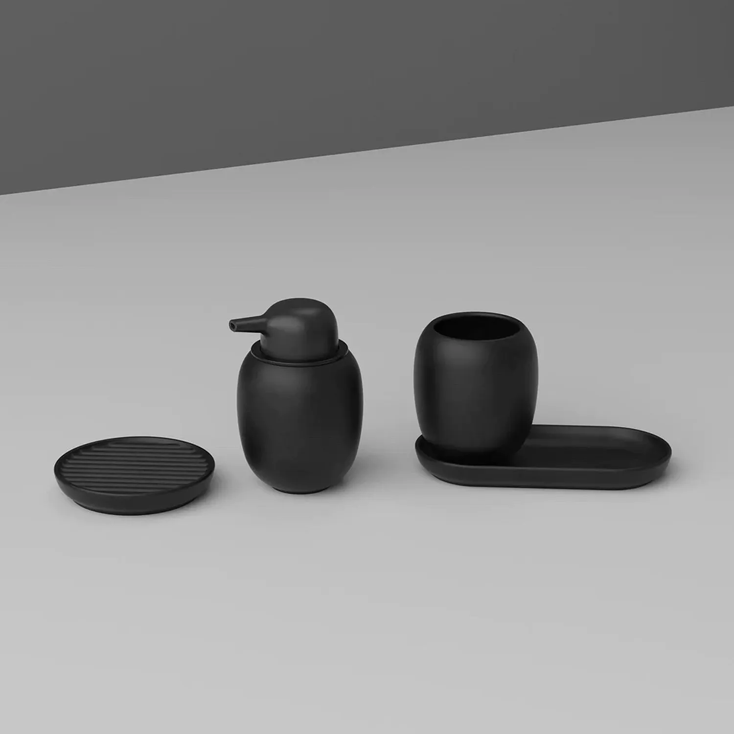 stelton | fjord toothbrush holder | black